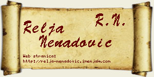 Relja Nenadović vizit kartica